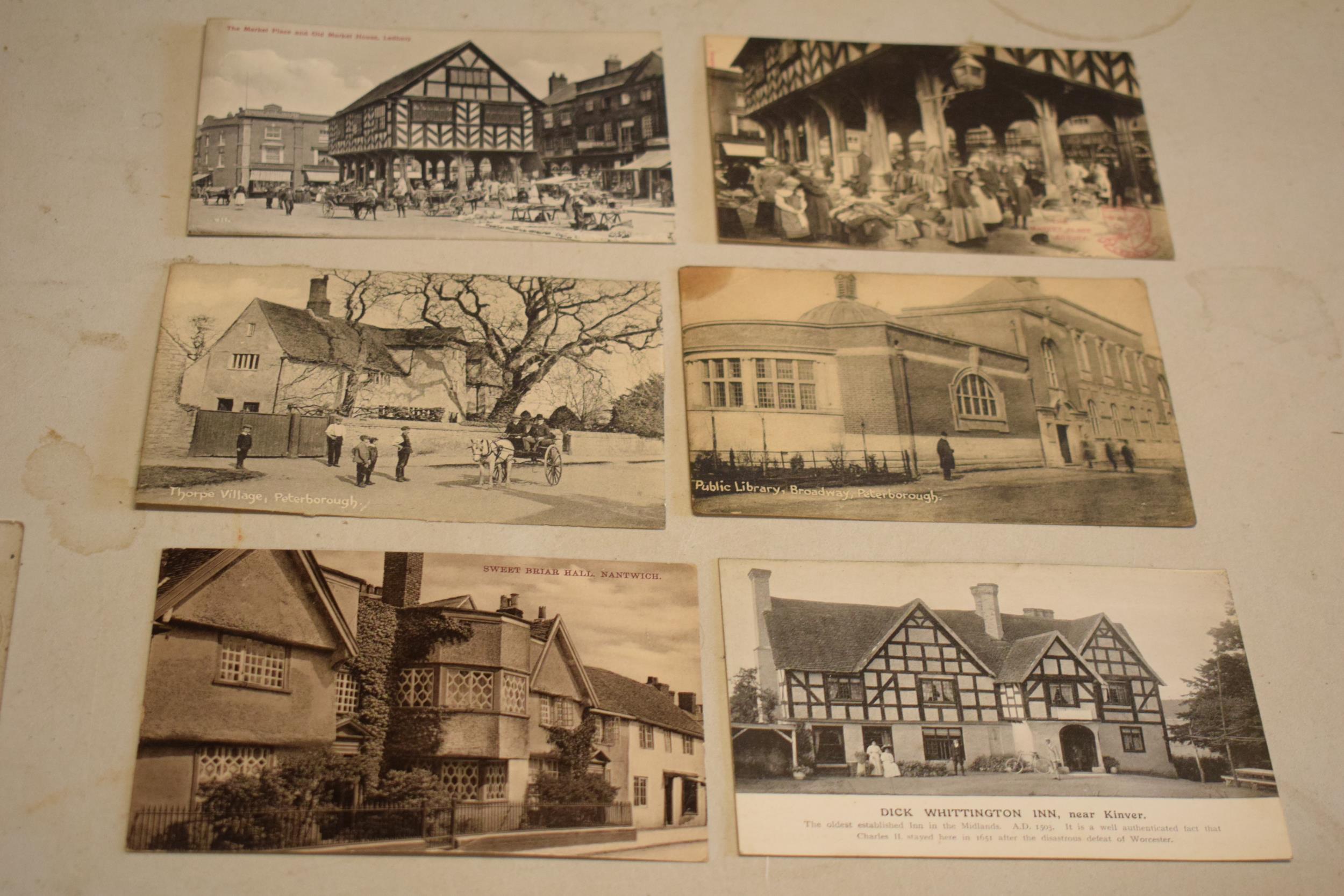 A collection of vintage postcards to include ones of Moreton Hall, Congleton, RMS Lucitania, - Bild 9 aus 11