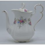 Royal Albert Colleen coffee pot (second). In good condition with no obvious damage or restoration.