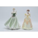 Royal Worcester limited edition figure Keepsake CW566 and Coalport Karen from Ladies of Fashion (2).