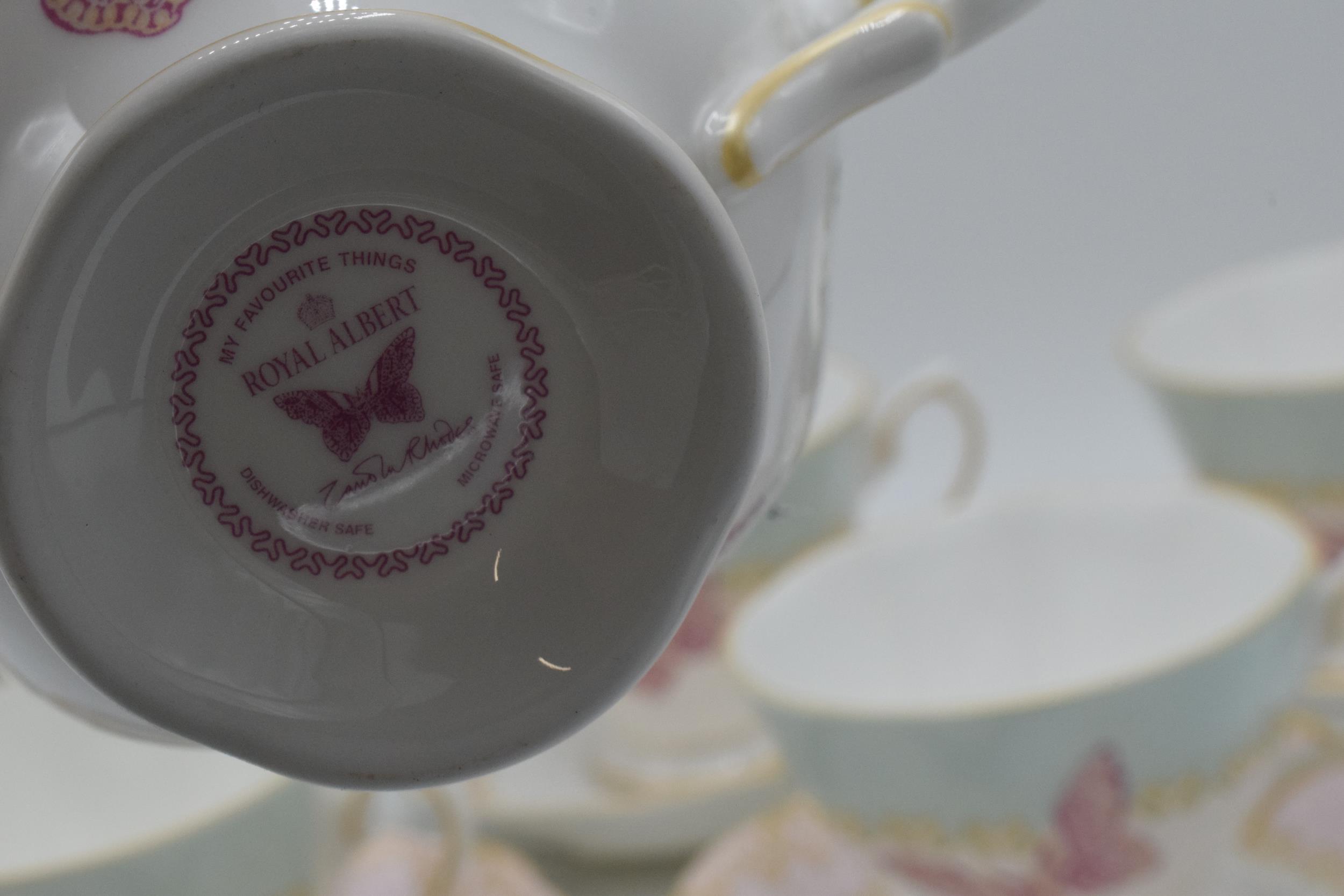 Royal Albert Zandra Rhodes My Favourite Things tea ware to include 6 cups and 6 saucers (12). In - Image 3 of 3