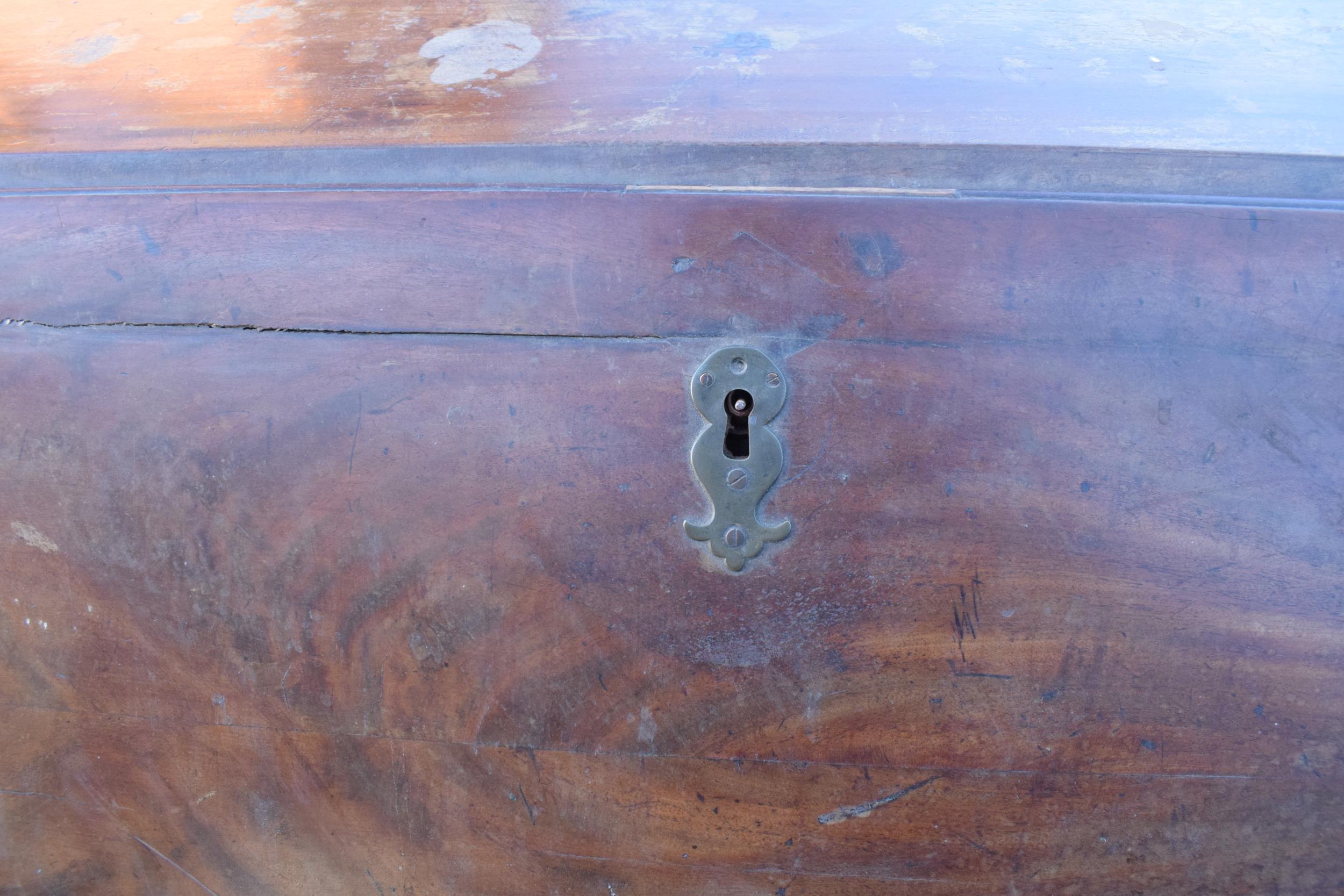 19th century bureau with fitted interior and satinwood inlay, 111 x 55 x 111cm tall. Needs some - Image 8 of 13