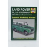 Haynes hardback manual Land Rover 90, 110 and Defender Owners Workshop Manual. Small bump to