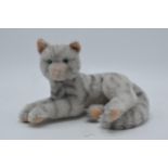 Steiff teddy bear of a tiger, 22cm long.