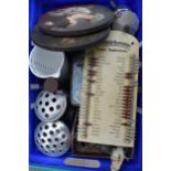A box of miscellaneous items to include kitchenalia, silver plated items and others (Qty).
