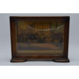 Vintage wooden cased print of The Ace Brighton Coach at The Bull and Mouth, Regent Circus Piccadilly