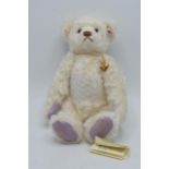 Boxed Steiff Mohair Teddy Bear Diana Memorial bear with tag.