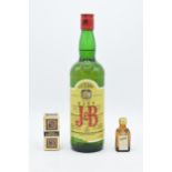 Justerini and Brooks (J&B) rare blended Scotch whisky together with miniature Cointreau 70 proof and