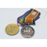 World World One (WW1) pair of medals to include 1914-1918 and Great War PTE S T Needs K R R C.