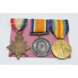 World World One (WW1) trio of medals to include 1914-1915 Star, 1914-1918 medal and Great War