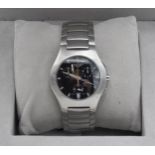 Boxed Longines Opposition gentleman's stainless steel wristwatch with multi-dial face, 39mm, Quartz,