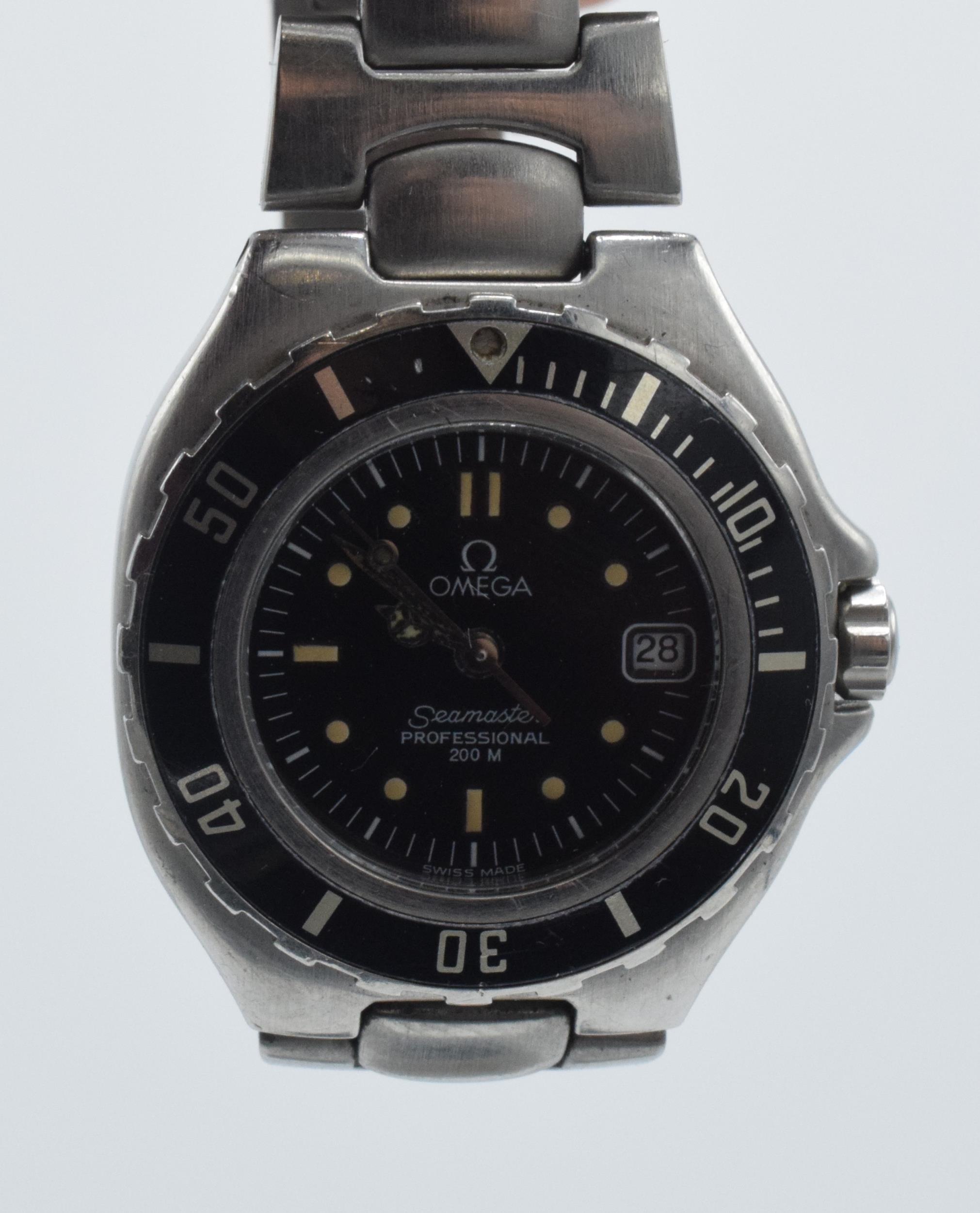 Boxed Omega Seamaster Professional 200 M, stainless steel bracelet, in working / ticking order, 28mm - Image 3 of 6
