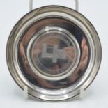 Hallmarked silver pin dish / ash tray '1956 Silver Jubilee 1981 LB Plastics Limited', 97.0 grams /