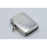 Hallmarked silver vesta case, 45.8 grams. Birmingham 1894.