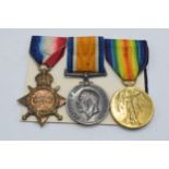World World One (WW1) trio of medals to include 1914-1915 star, 1914-1918 medal and Great War