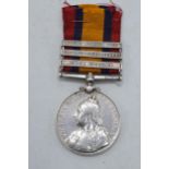 Queen Victoria South Africa medal silver with 3 bars to include South Africa 1901, Orange Free State