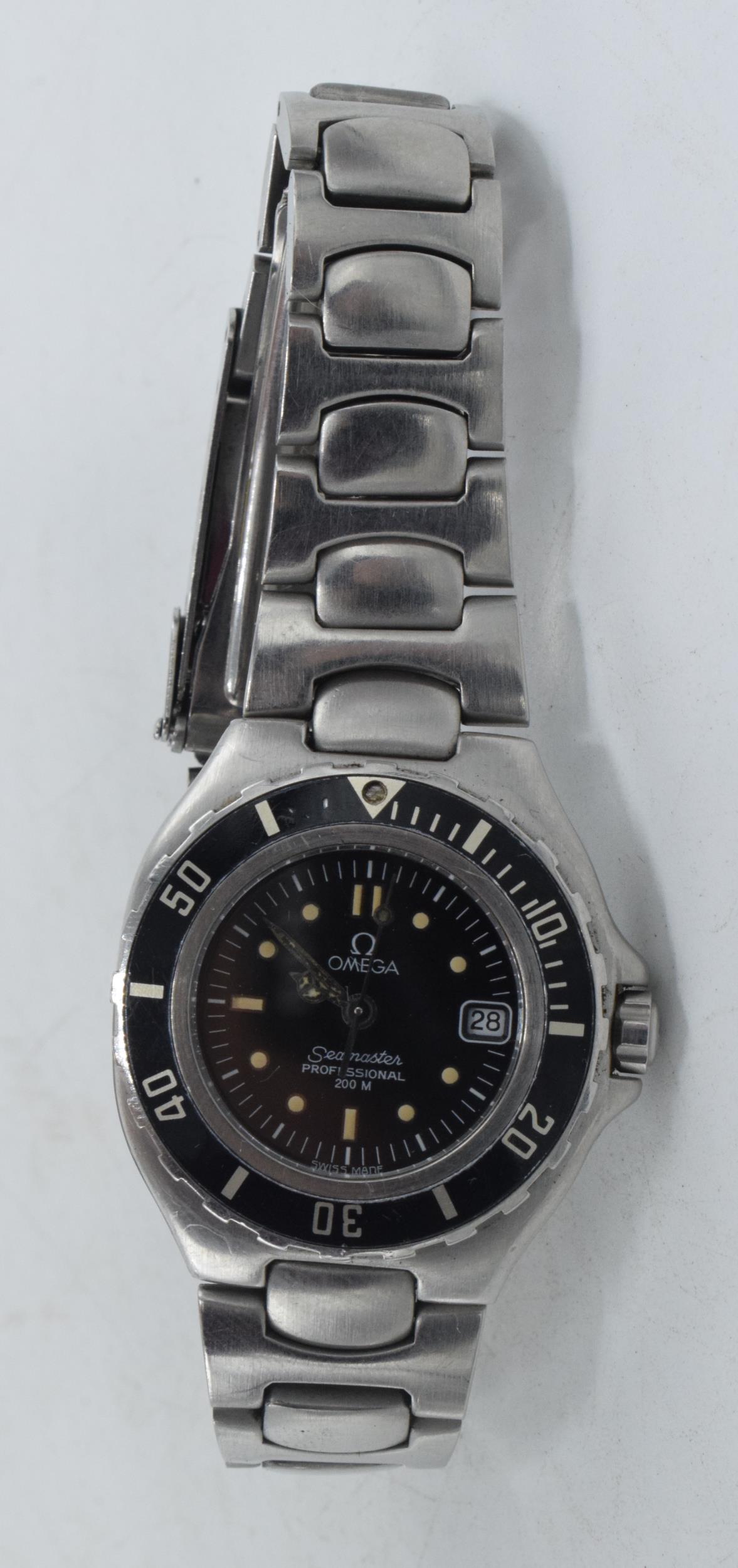 Boxed Omega Seamaster Professional 200 M, stainless steel bracelet, in working / ticking order, 28mm - Image 6 of 6