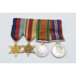 World World Two (WW2) miniature medal group (4).