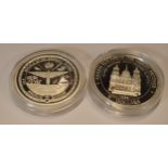 Sterling silver proof-like coins to include Cook Islands 1995 The Queen Mother 5 Dollars coin