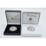 Boxed The Royal Mint Royal Wedding silver proof £5 coin with certificate together with boxed