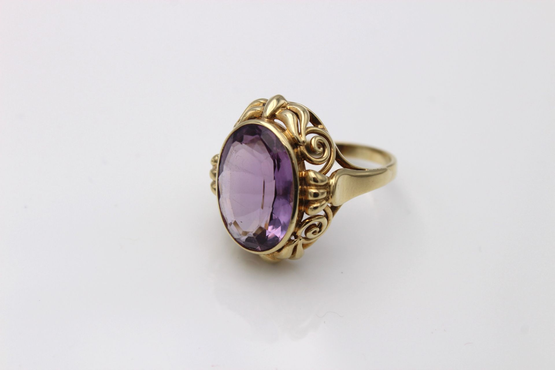 Ring GG 585, 5,72 g; Amethyst, RG 56