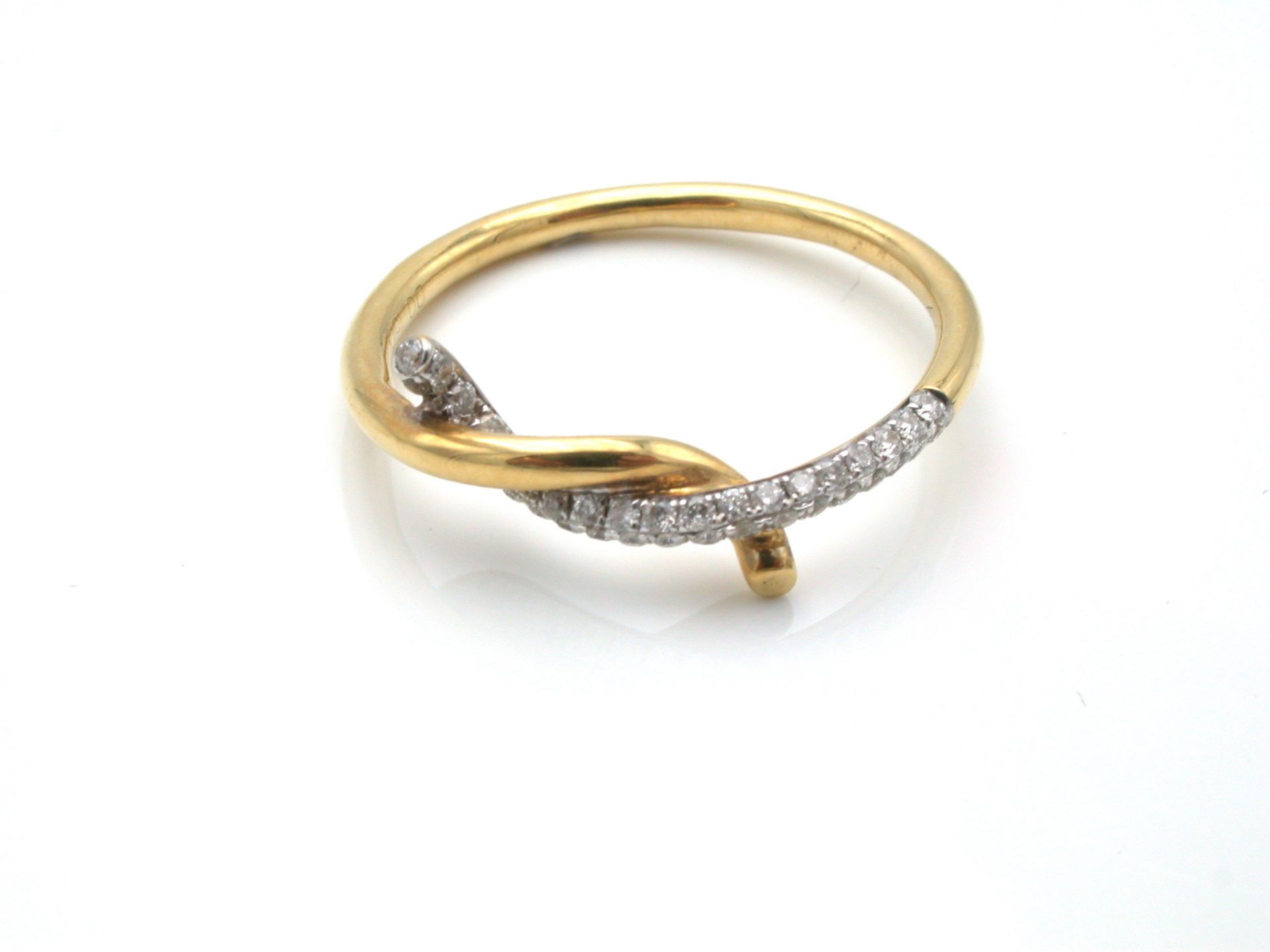 Ring RG 750, 2,5 g; Diamanten 0.15 ct, RG 55