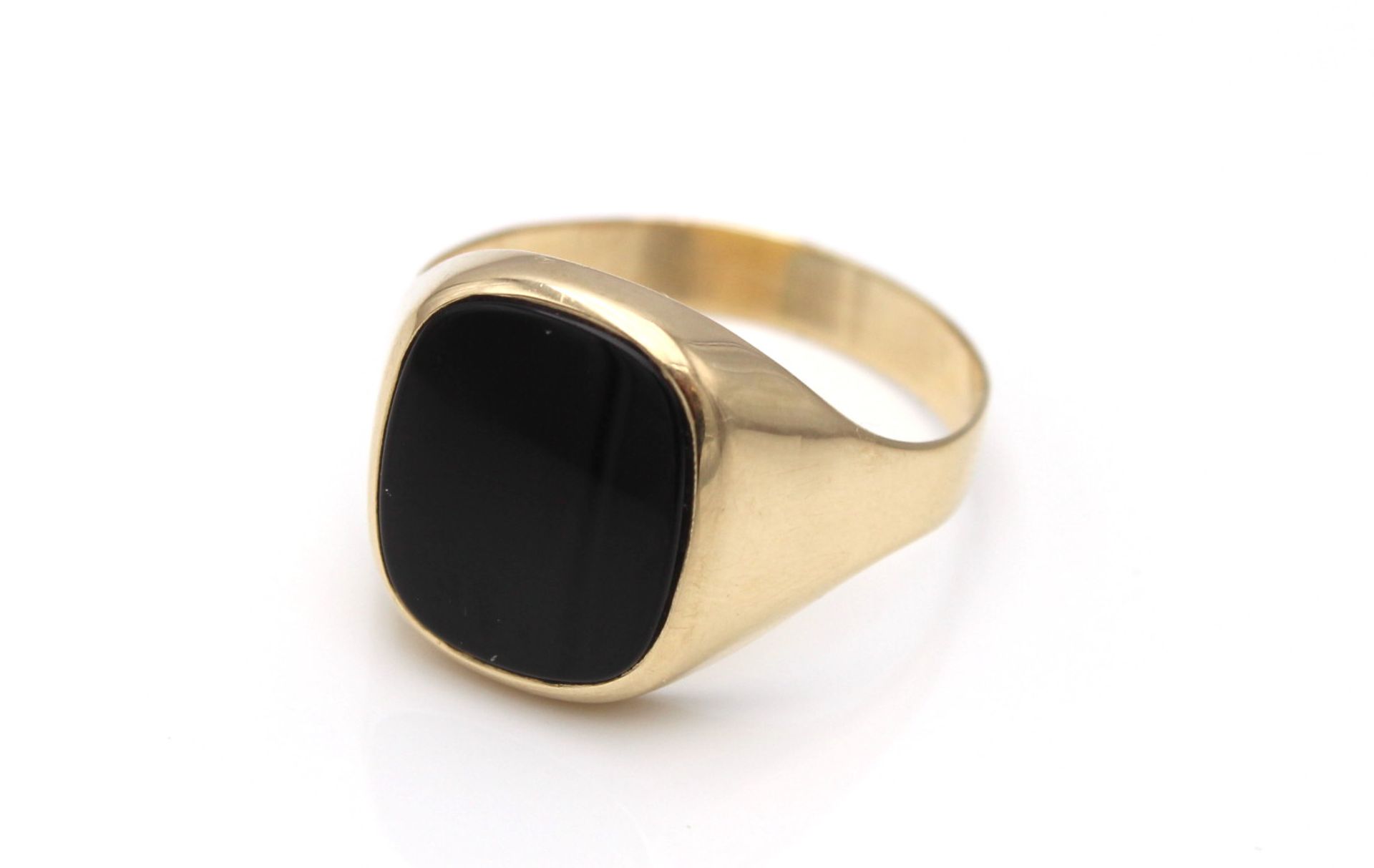 Ring GG 585, 4,74 g; Onyx, RG 67