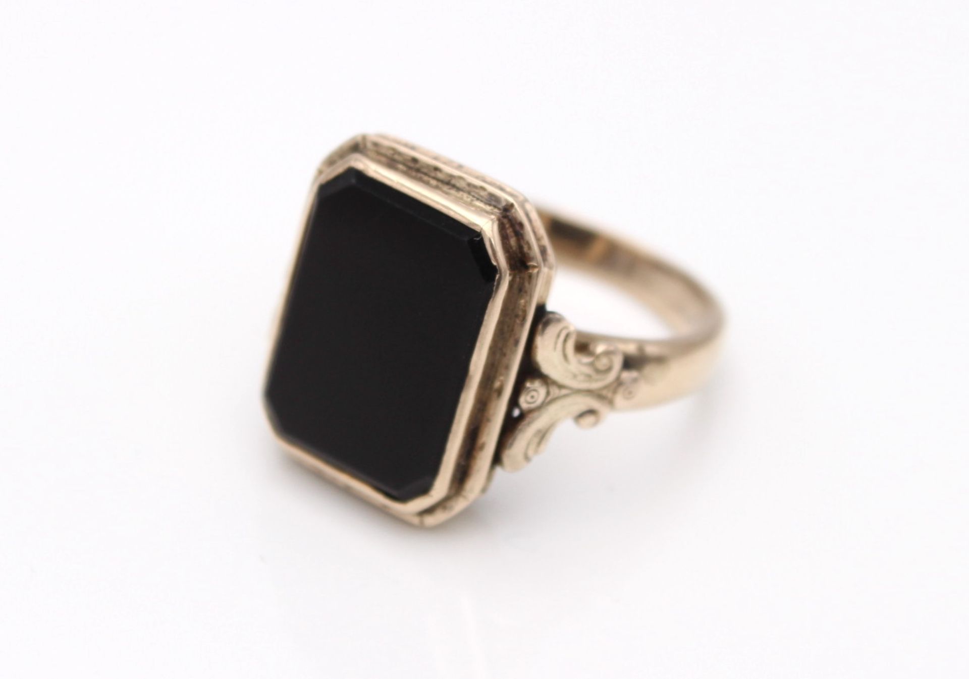 Ring GG 333, 7,75 g; Onyx, RG 60