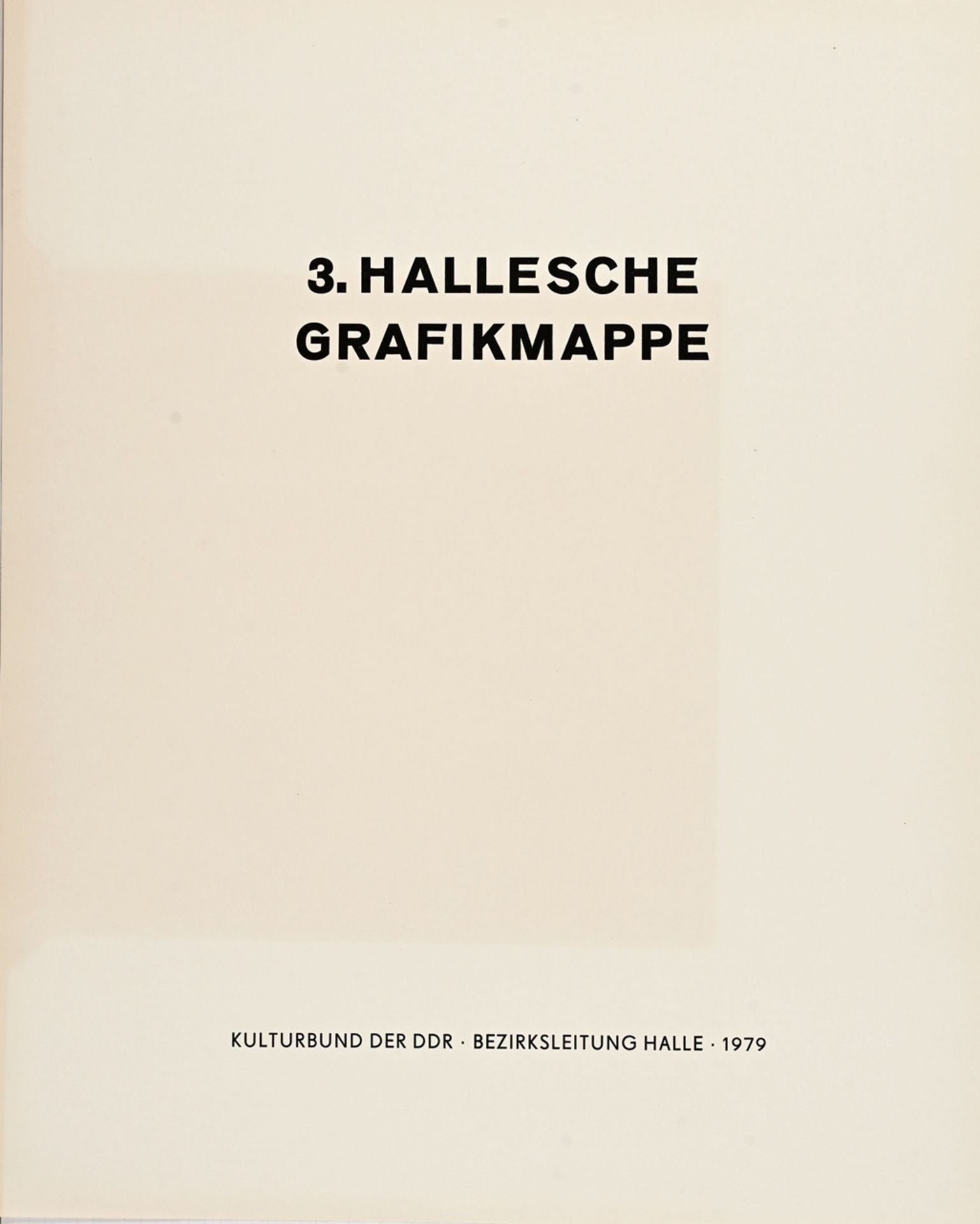 Dritte Hallesche Grafikmappe, 1979 - Bild 4 aus 4