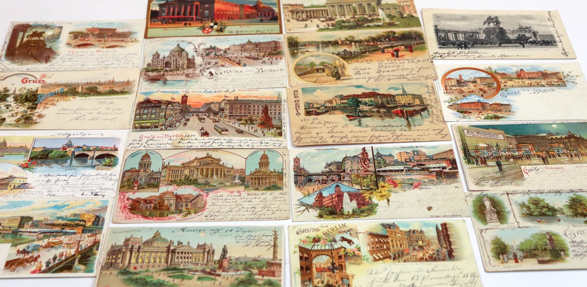 Sammlung von 68 Ansichten-Postkarten um 1900 - Bild 3 aus 3