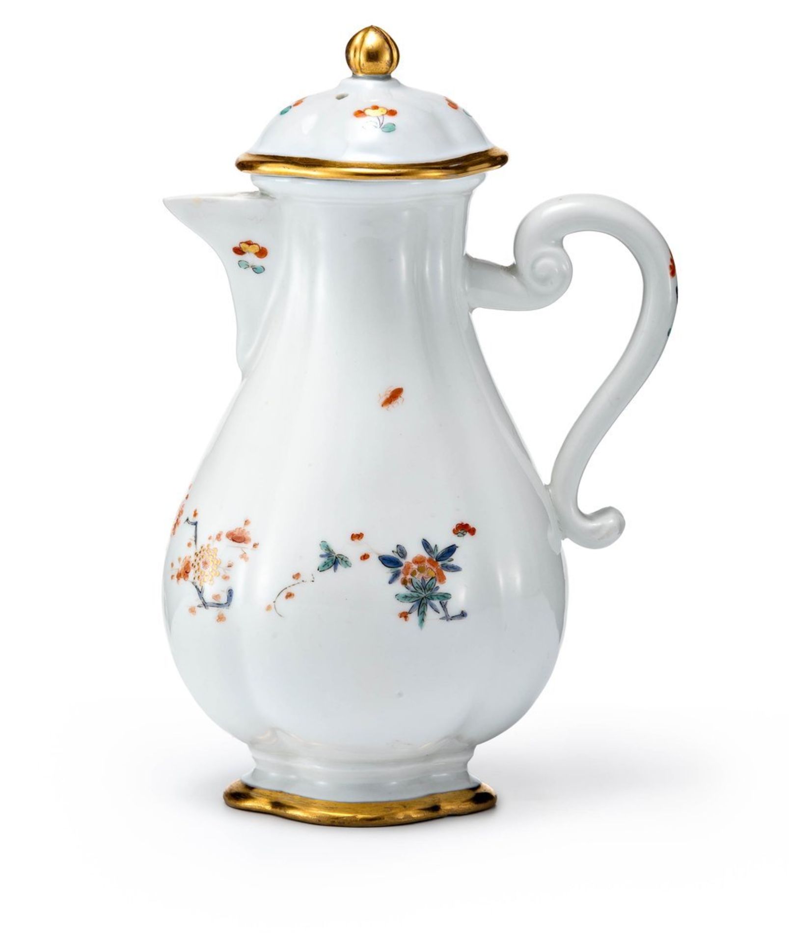 Kanne mit indianischen Blumen Meissen, um 1730