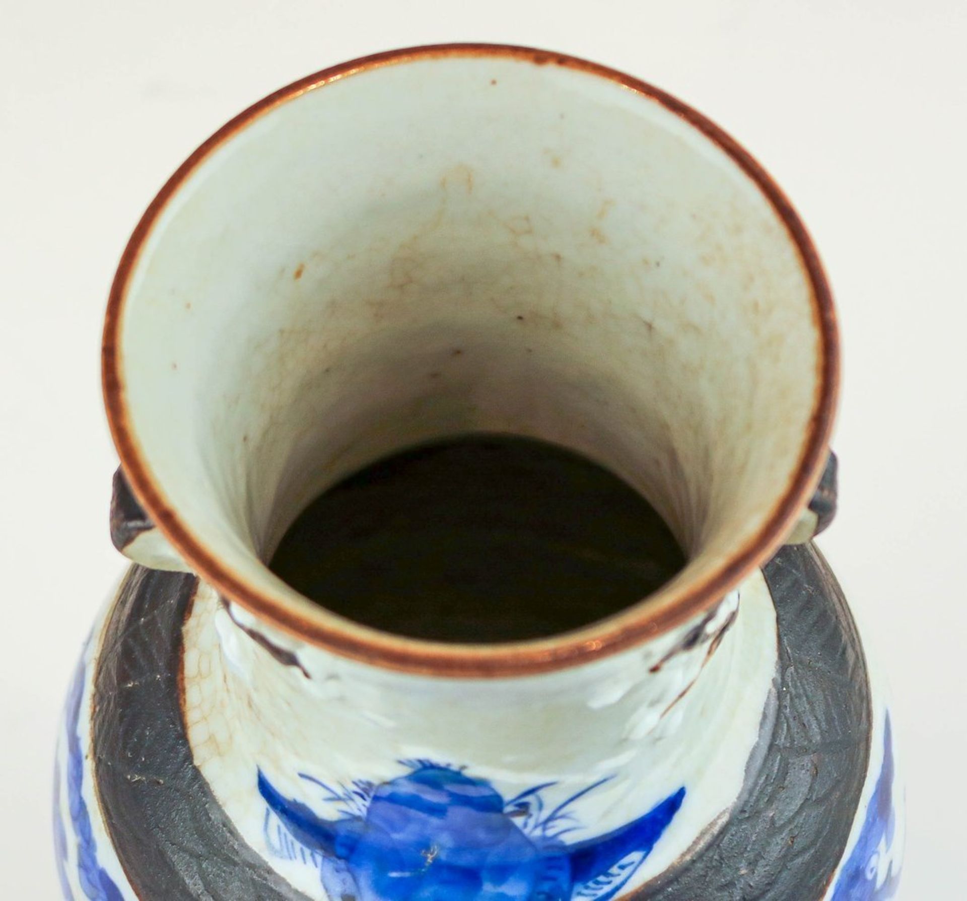 Schlanke Vase Japan, Kutani - Bild 3 aus 4