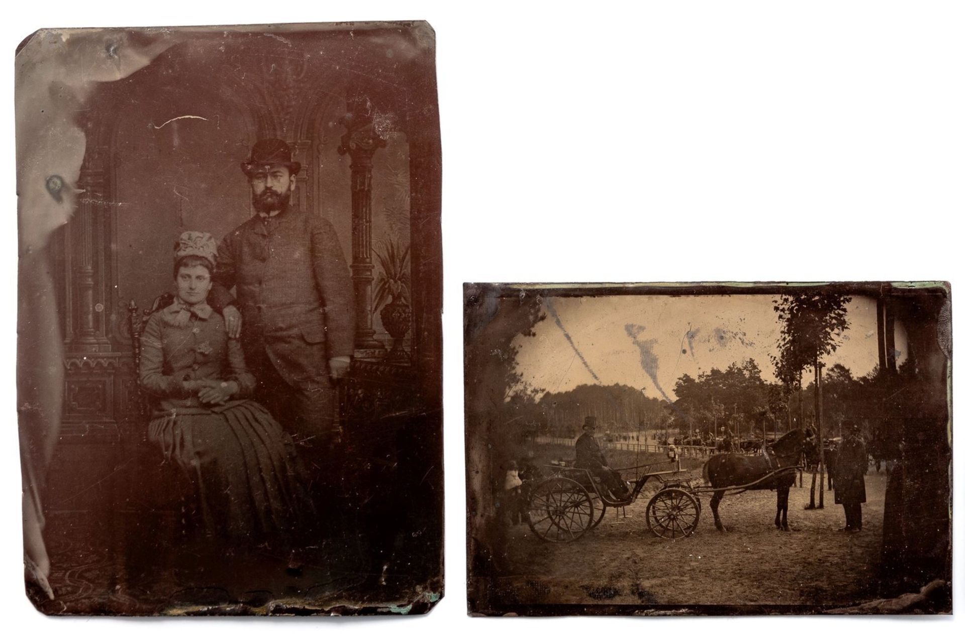 Zwei Daguerreotypien 3. V. 19. Jh. 