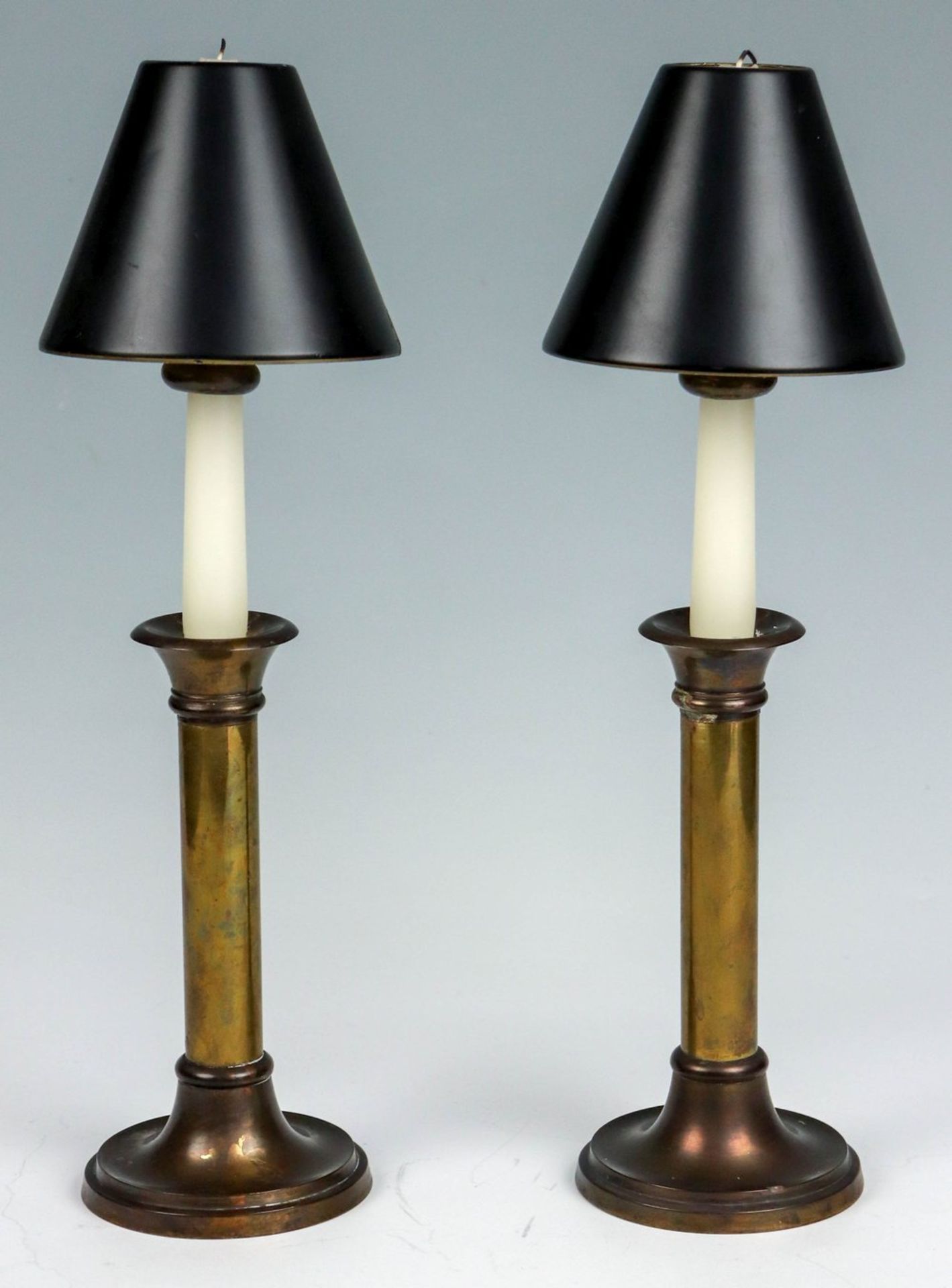 Ein Paar Kerzenleuchter im Biedermeier-Stil  20. Jh.