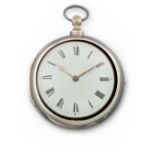 Silberne John-Freeman-Spindeltaschenuhr London, um 1799/1800