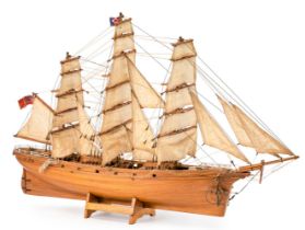 Segelschiffsmodell eines Dreimasters 20. Jh.