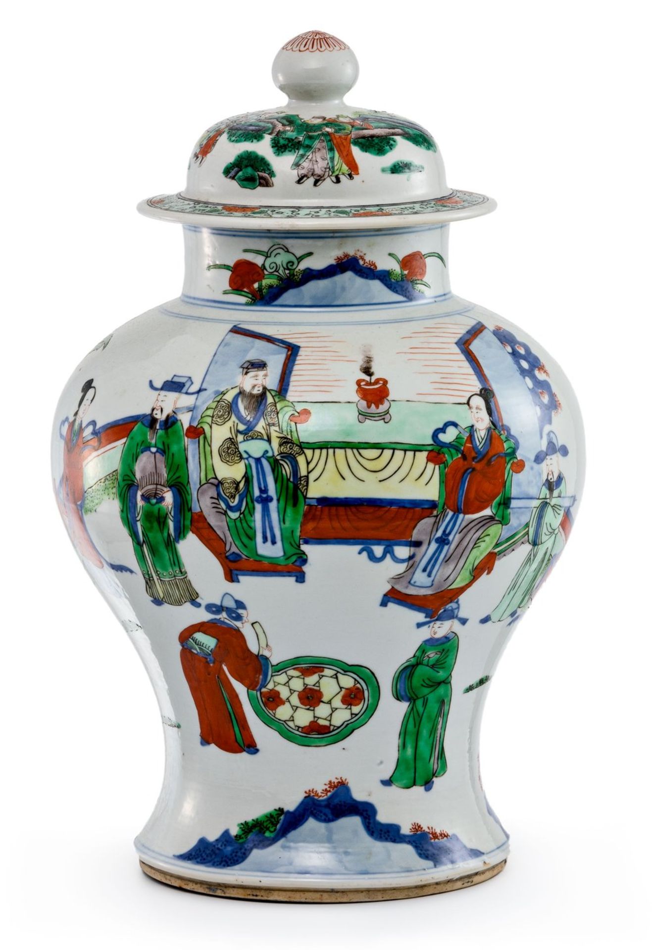 Deckel-Balustervase China, Qing