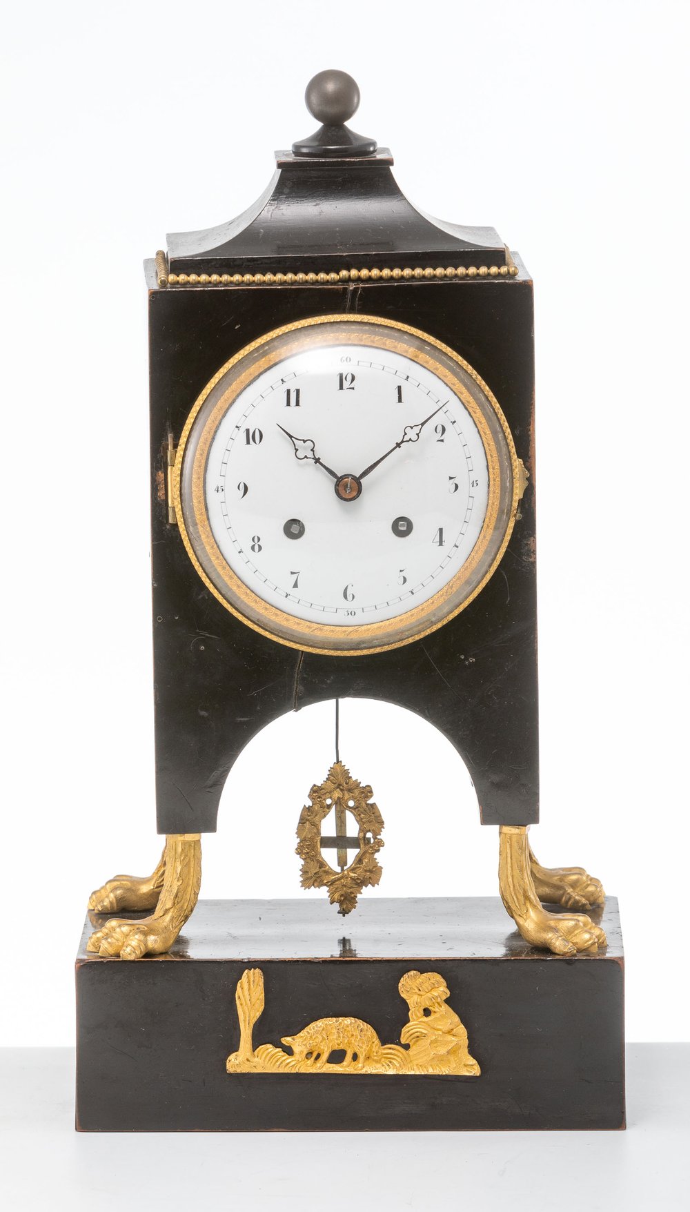 Biedermeier-Stockuhr 19. Jh. - Image 2 of 2