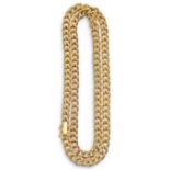 Lange Goldpanzerglieder-Halskette