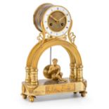 Pendule mit Figur des Pan "Coiffier à Paris" Paris, um 1810