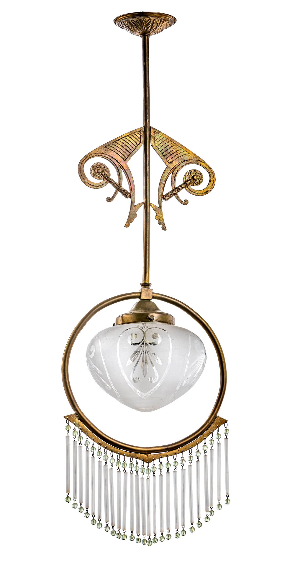 Kleine Jugendstil-Deckenlampe