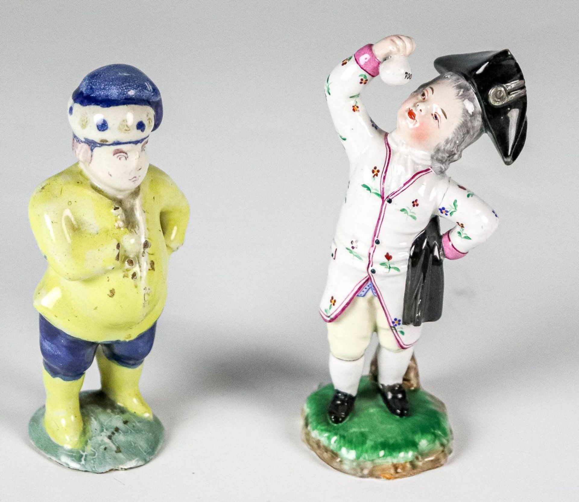 Fünf Keramikfiguren - Volkskunst 19./20. Jh. - Image 2 of 2