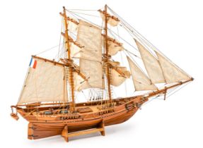 Segelschiffsmodell der Brigg "Ouragan" 20. Jh.