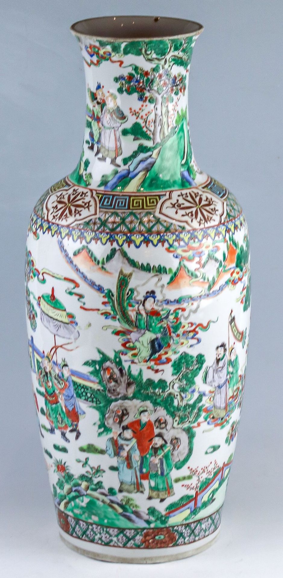 Große leicht bauchige Vase China - Image 2 of 4