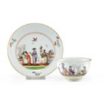 Koppchen und Unterschale mit Hoeroldt-Chinoiserien Meissen, um 1740