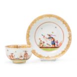 Koppchen und Unterschale mit Hoeroldt-Chinoiserien Meissen, um 1735/40