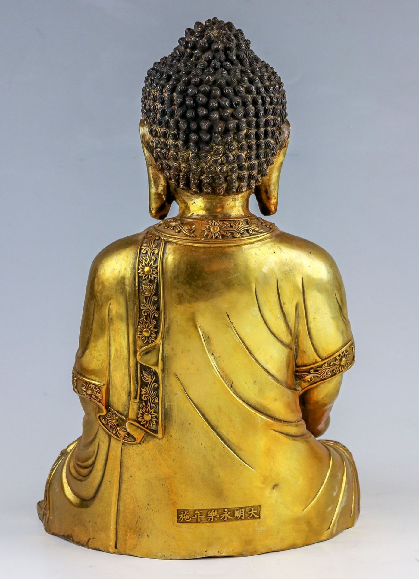Sitzender Buddha China - Image 3 of 5