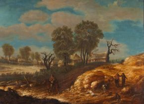 Englisch (18. Jh.) , in der Art der flämischen Landschaftsmalerei des 17. Jhs.