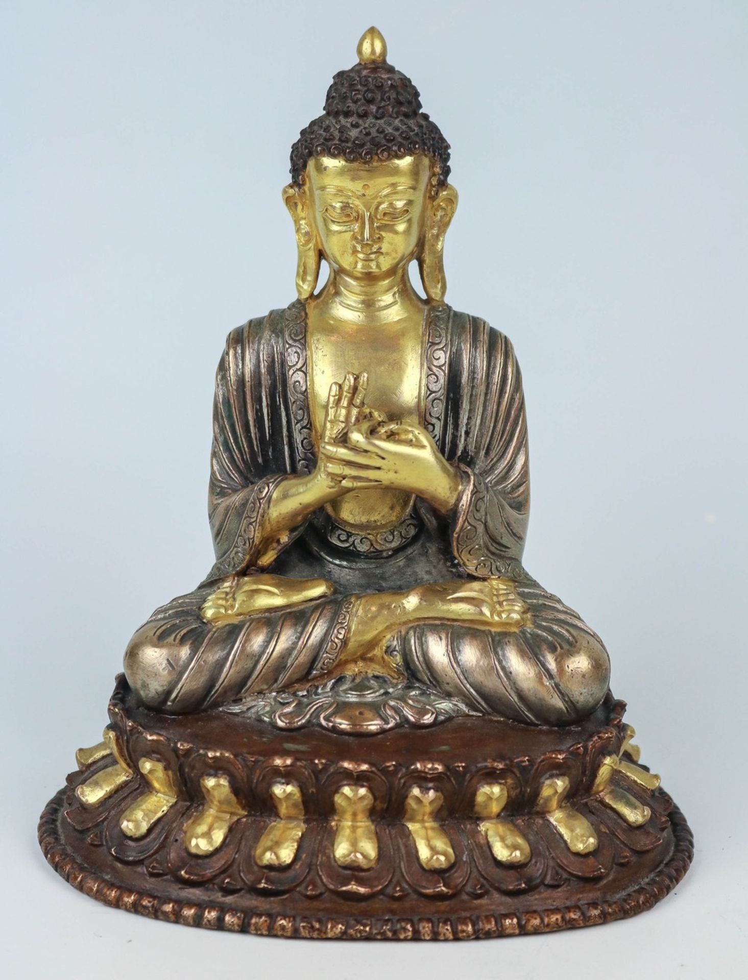 Auf Lotosthron sitzender Buddha Tibet