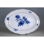 Bratenplatte "Blaue Blume" Meissen, um 1860/1924