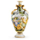 Vase in der Art von Castelli wohl 18. Jh.